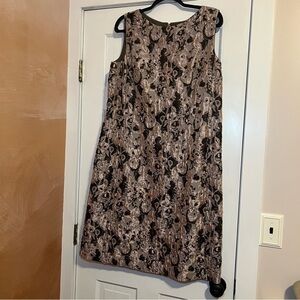 #98 LAFAYETTE 148 NEW YORK METALLIC PATTERN MINI DRESS SIZE 14